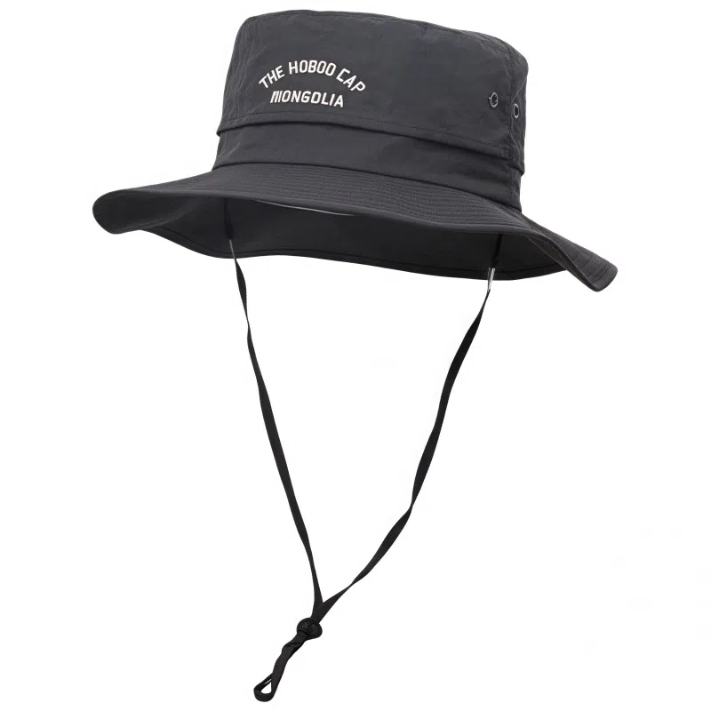 雅鹿 美式西部牛仔户外爬山垂钓旅游时尚 遮阳防晒速干透气内里防风孔绳省事百搭 聚酯纤维 渔夫帽 男女同款情侣款