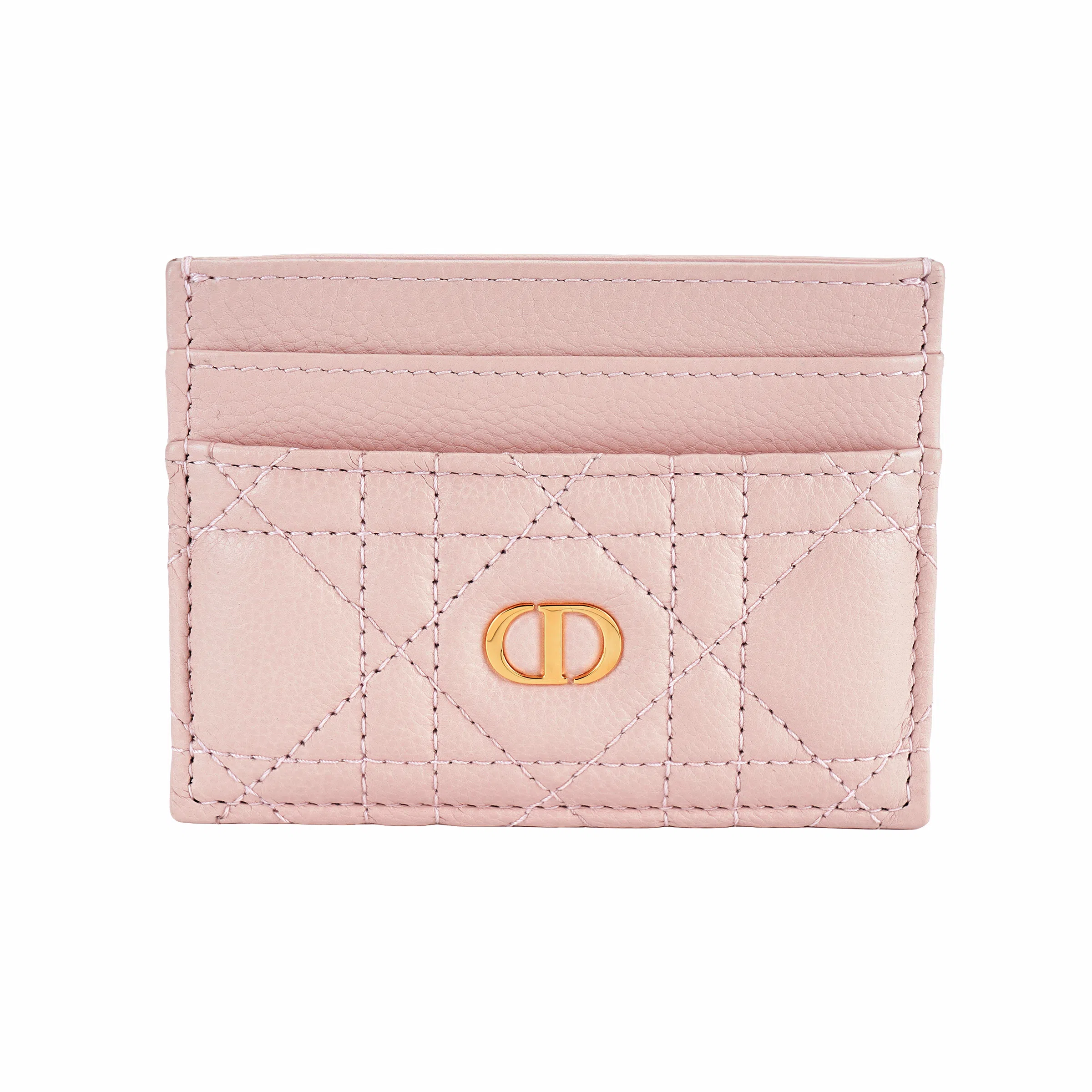 DIOR Caro Card Holder Pink