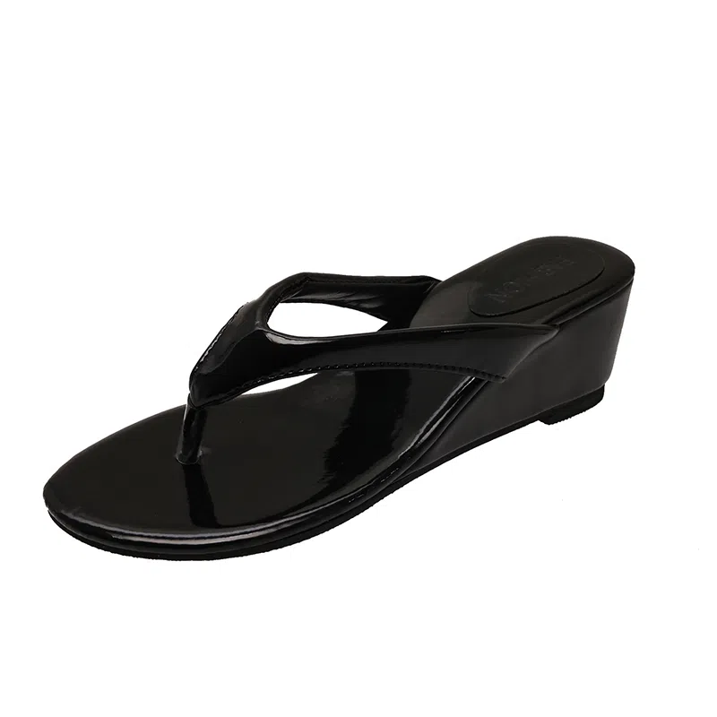 黑恐龙 潮流时尚休闲舒适百搭 防滑人字拖鞋 女款