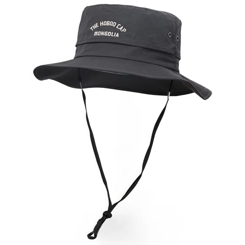 雅鹿 美式西部牛仔户外爬山垂钓旅游时尚 遮阳防晒速干透气内里防风孔绳省事百搭 聚酯纤维 渔夫帽 男女同款情侣款