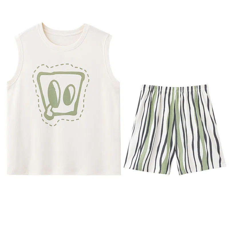 兰缪 纯棉薄款大码家居服睡衣套装 女款 图片色