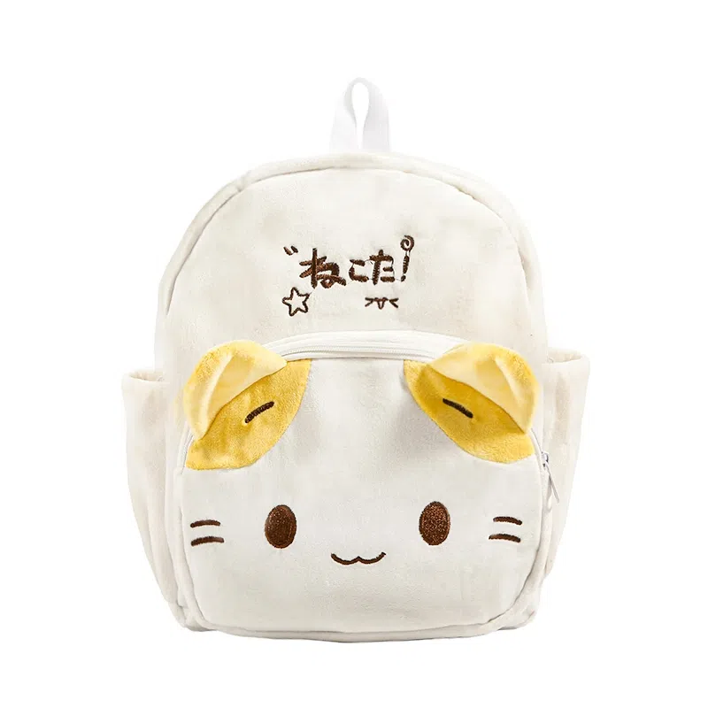 垣途者 可爱卡通动漫 聚酯纤维 双肩包 女款 白色