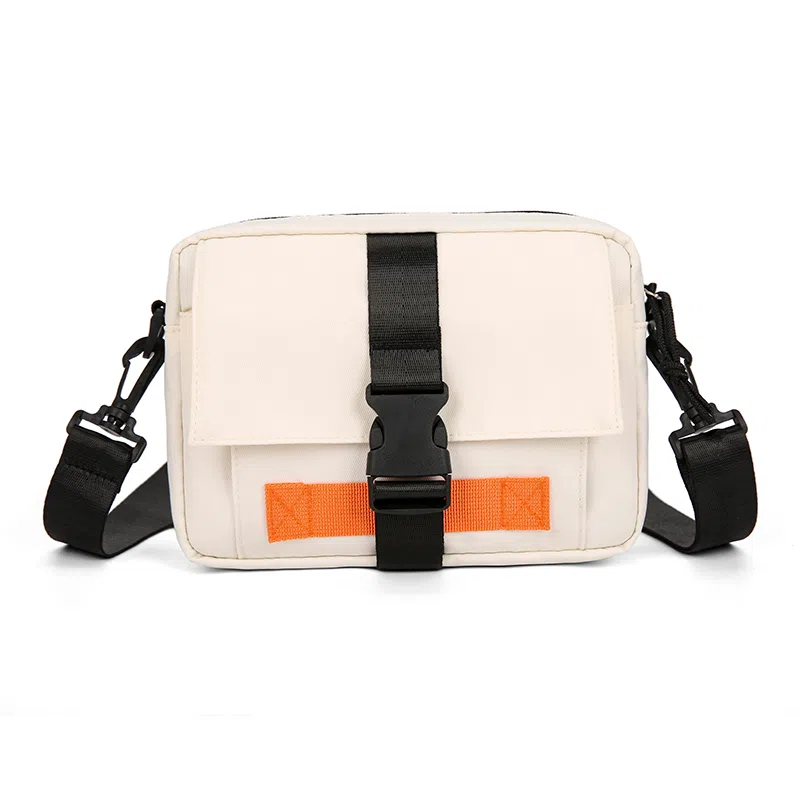 彤彤兔 时尚 尼龙 单肩包 男女同款情侣款 黑色/白色/卡其色