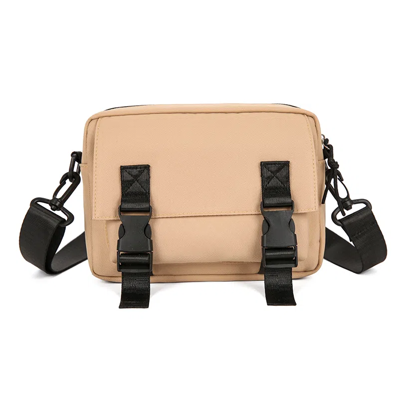 彤彤兔 纯色港风街头潮牌时尚工装 尼龙 单肩包斜挎包 男女同款情侣款 多色