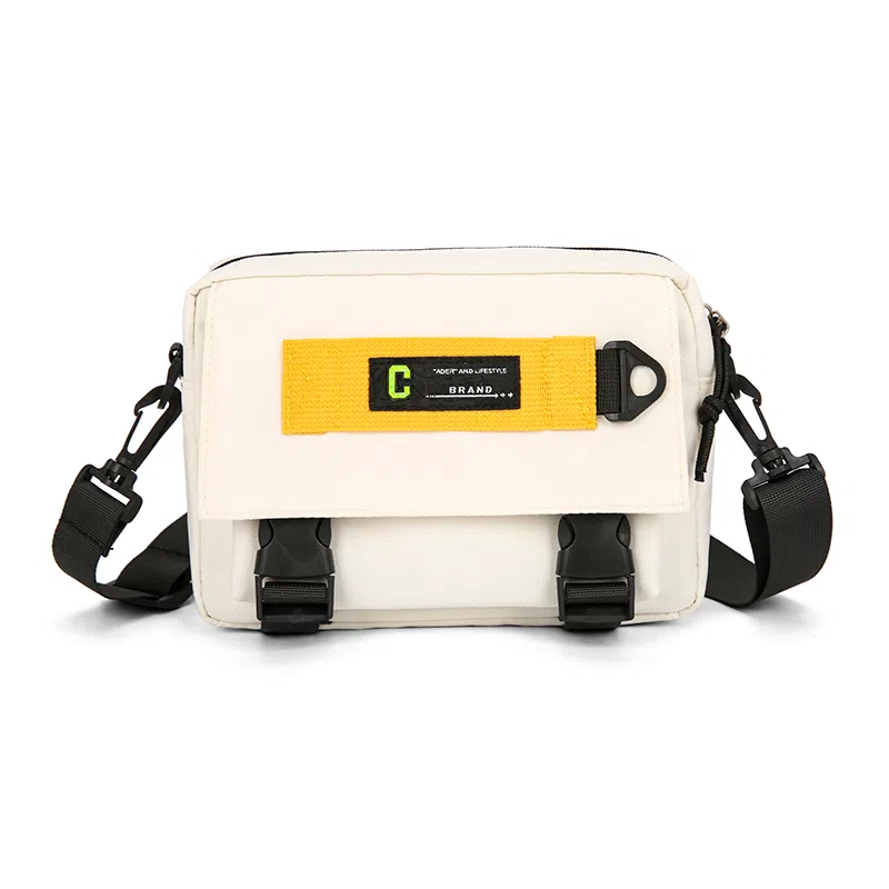 彤彤兔 百搭时尚潮流 尼龙 单肩包 男女同款情侣款 黑色/白色/卡其色