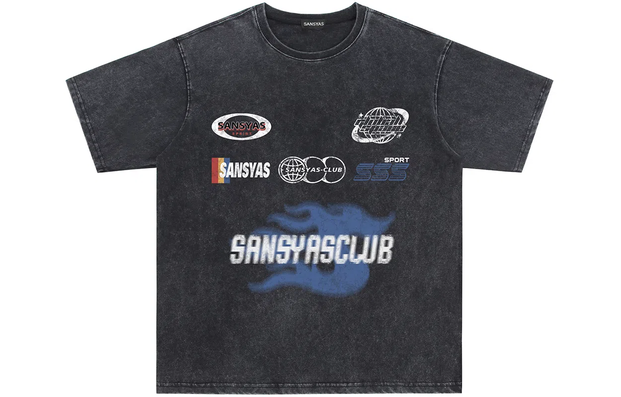SANSYAS Vintage Racing Logo Tee