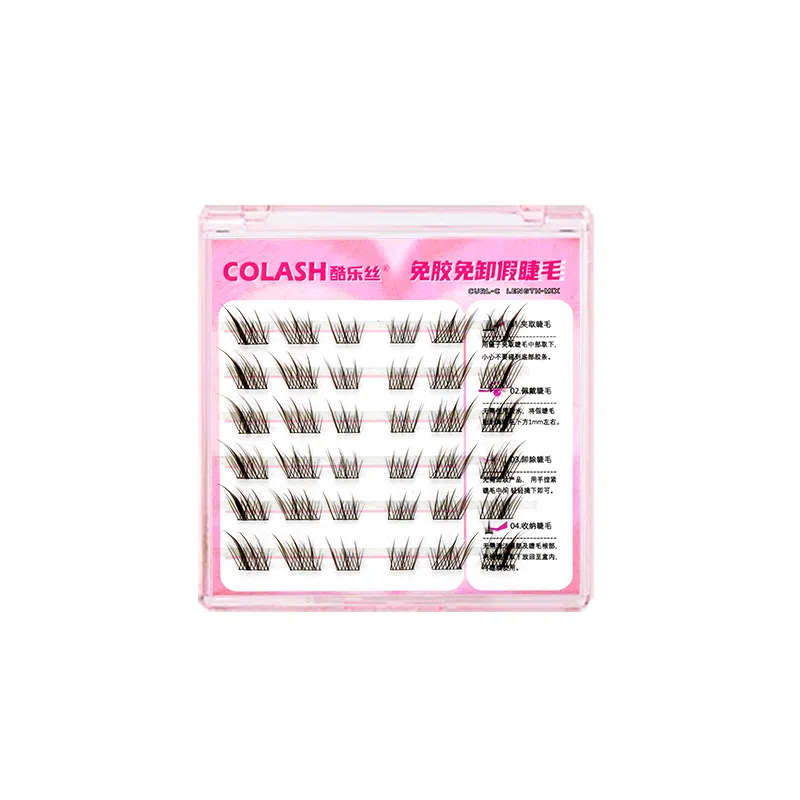 酷乐丝 免胶款黑棕苏妲己假睫毛 眼尾拉长款 狐系睫 仿真舒适 夸张效果 毛绒质感