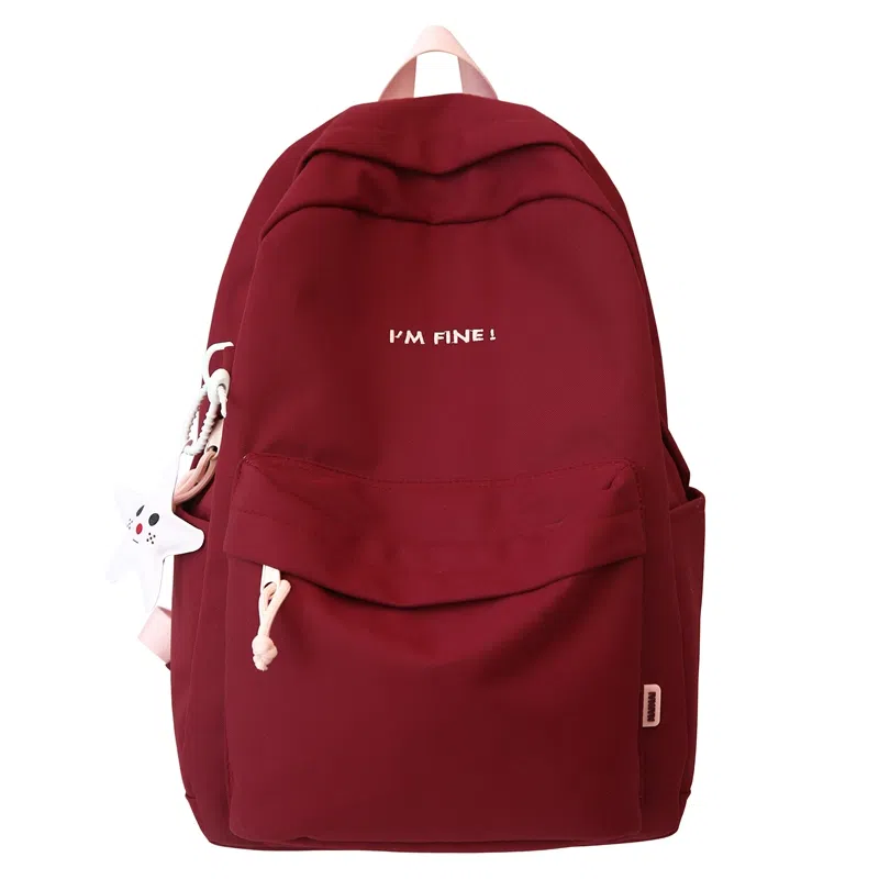 醇龙 原宿潮流简约小众书包日常轻便通勤 尼龙 双肩包 常规 女款 多色