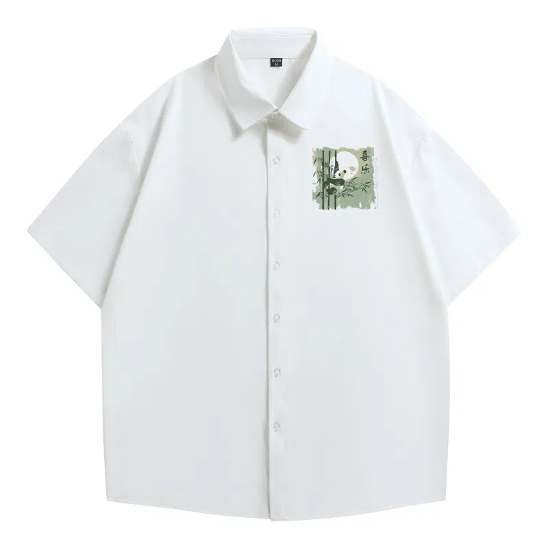 TIMD Panda Print Oversized T-Shirt White