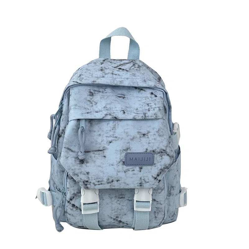 彤彤兔 暗纹设计感 尼龙 双肩包 女款 白色/蓝色/绿色/黑色/红色