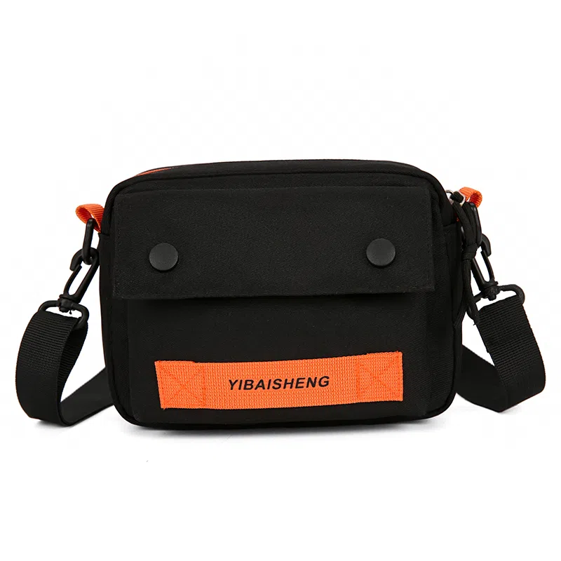 彤彤兔 日韩潮流简约可爱 尼龙 单肩斜挎包 男女同款情侣款 黑色/白色/浅灰/卡其