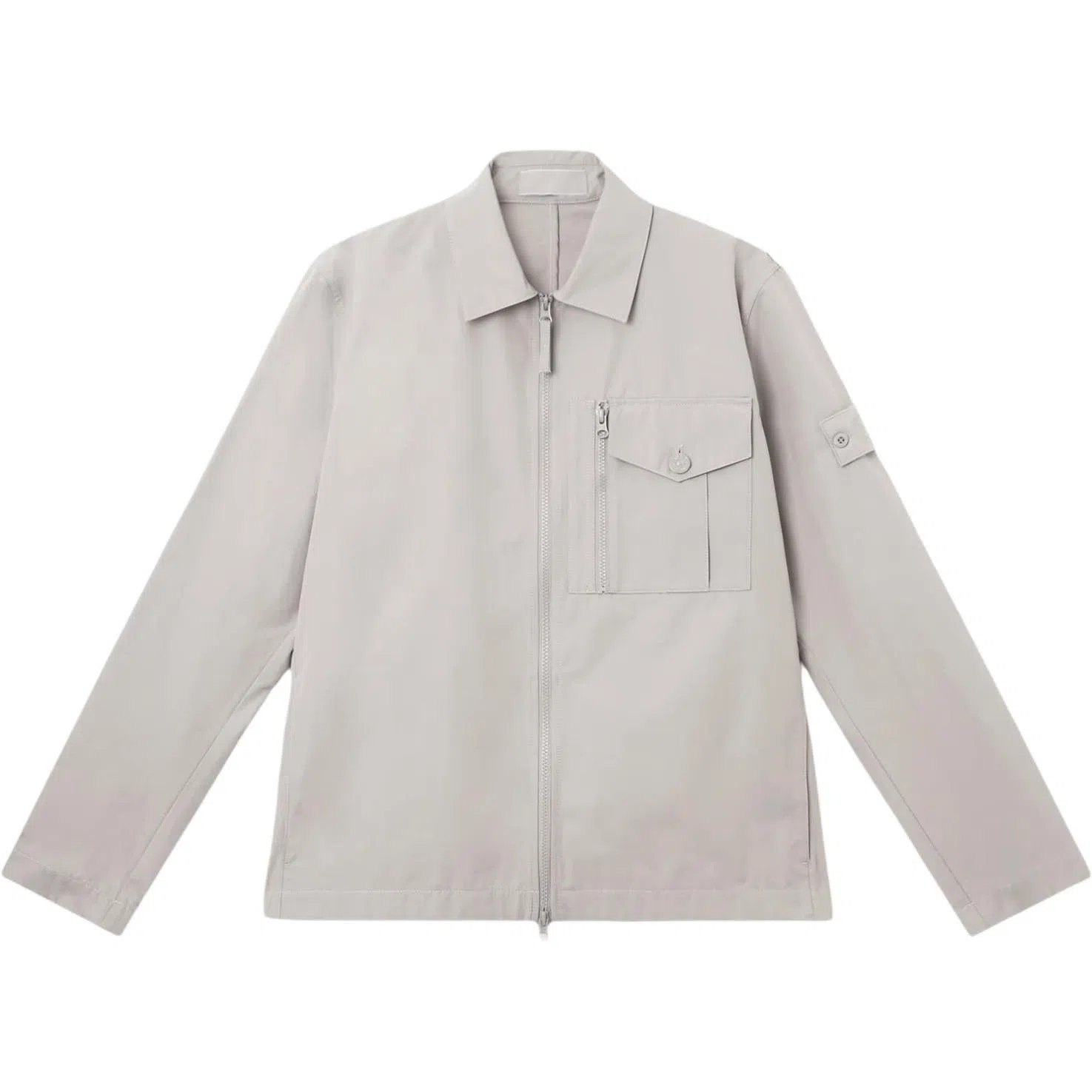 Stone Island Long Sleeve Jacket Gray White