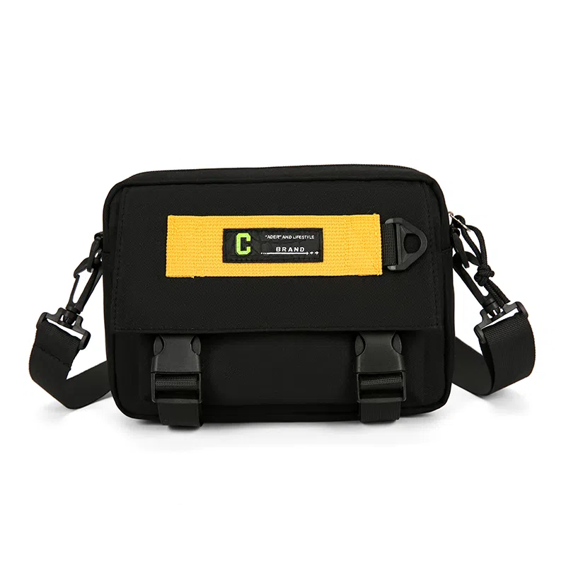 彤彤兔 百搭时尚潮流 尼龙 单肩包 男女同款情侣款 黑色/白色/卡其色