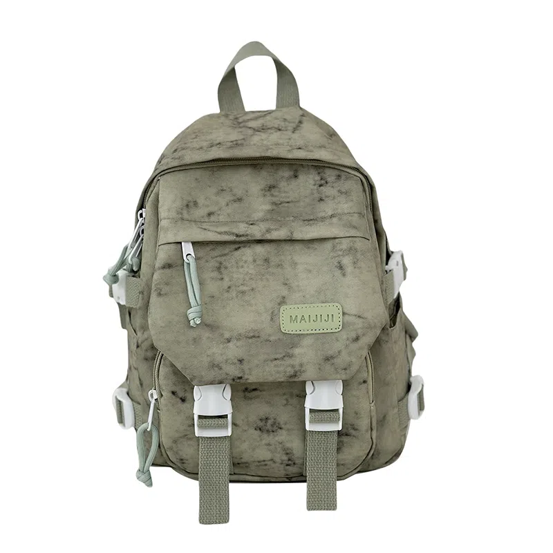 彤彤兔 暗纹设计感 尼龙 双肩包 女款 白色/蓝色/绿色/黑色/红色