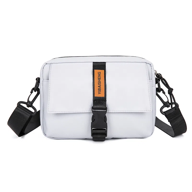 彤彤兔 韩版时尚潮流 尼龙 单肩斜挎包 男女同款情侣款 黑色/白色/卡其/浅灰