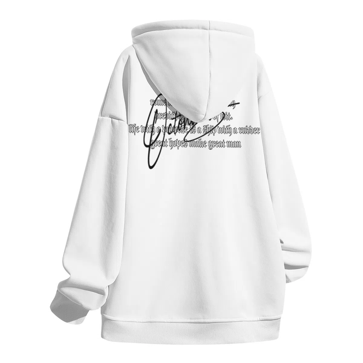 海底小纵队 美式高街重磅国潮简约字母复古基础款休闲时尚百搭学院风宽松卫衣 男女同款