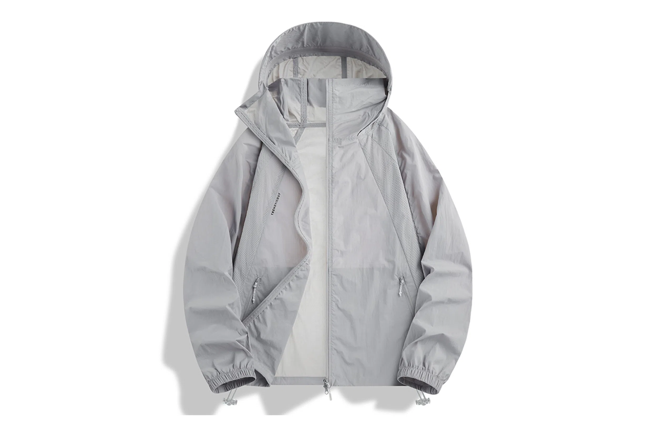 木林森 户外透气宽松舒适百搭连帽防晒服 男女同款