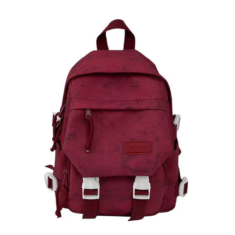 彤彤兔 暗纹设计感 尼龙 双肩包 女款 白色/蓝色/绿色/黑色/红色