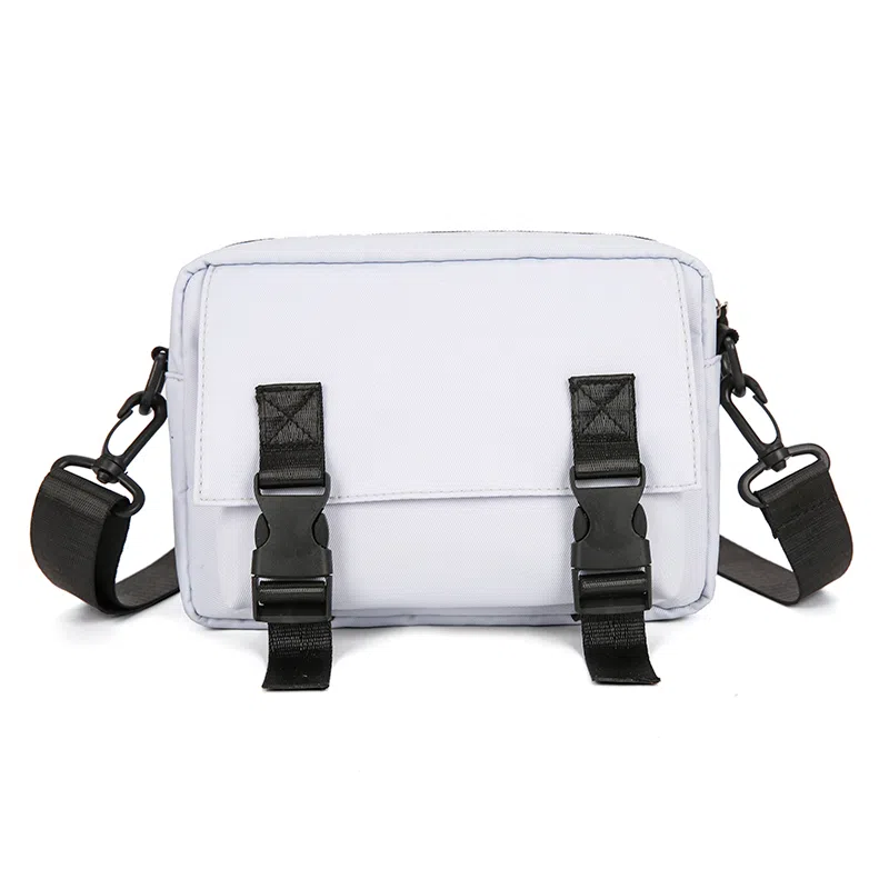 彤彤兔 纯色港风街头潮牌时尚工装 尼龙 单肩包斜挎包 男女同款情侣款 多色