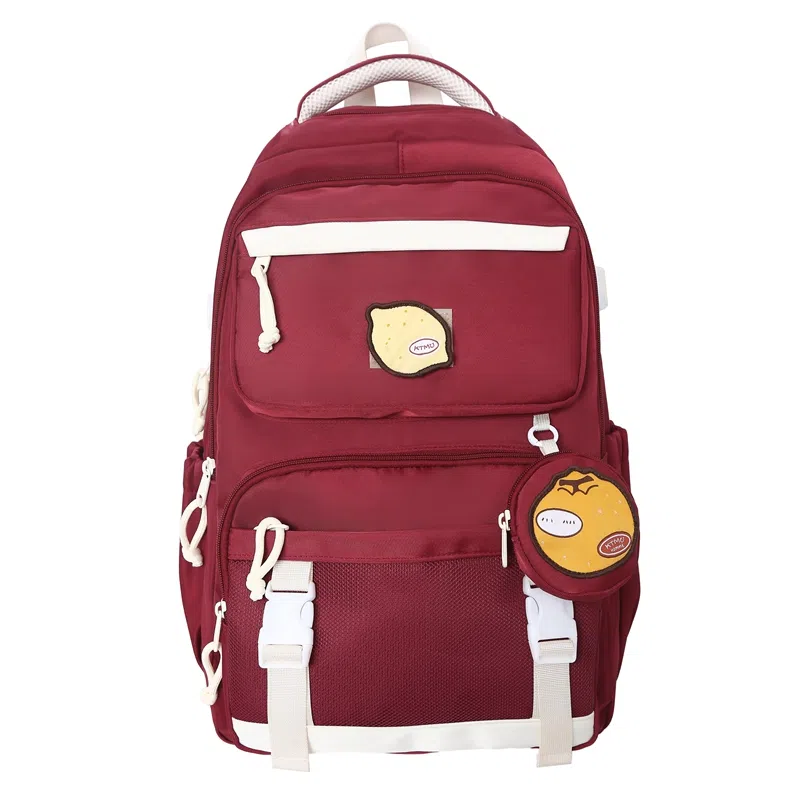 醇龙 高颜值减负时尚撞色 尼龙 双肩包 女款 多色