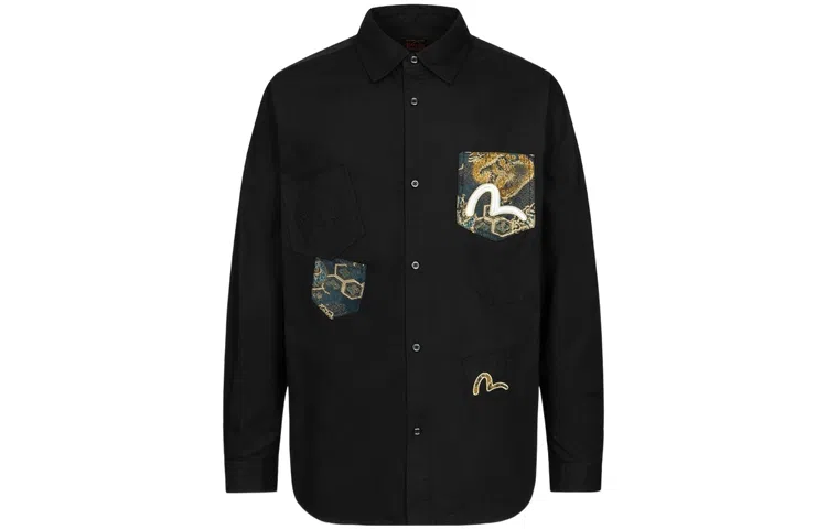 EVISU AW23 Seagull Embroidered Shirt