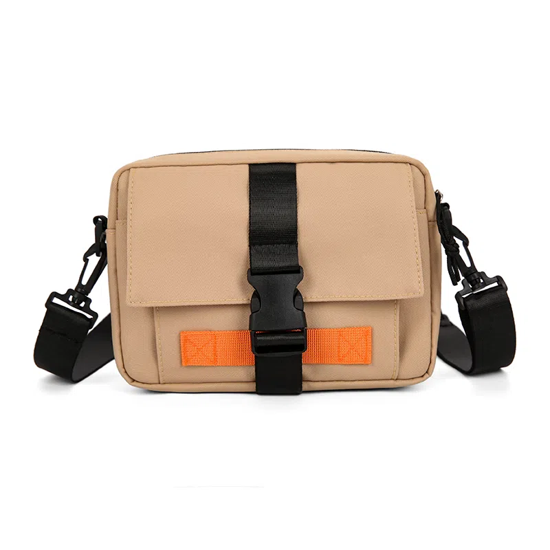 彤彤兔 时尚 尼龙 单肩包 男女同款情侣款 黑色/白色/卡其色