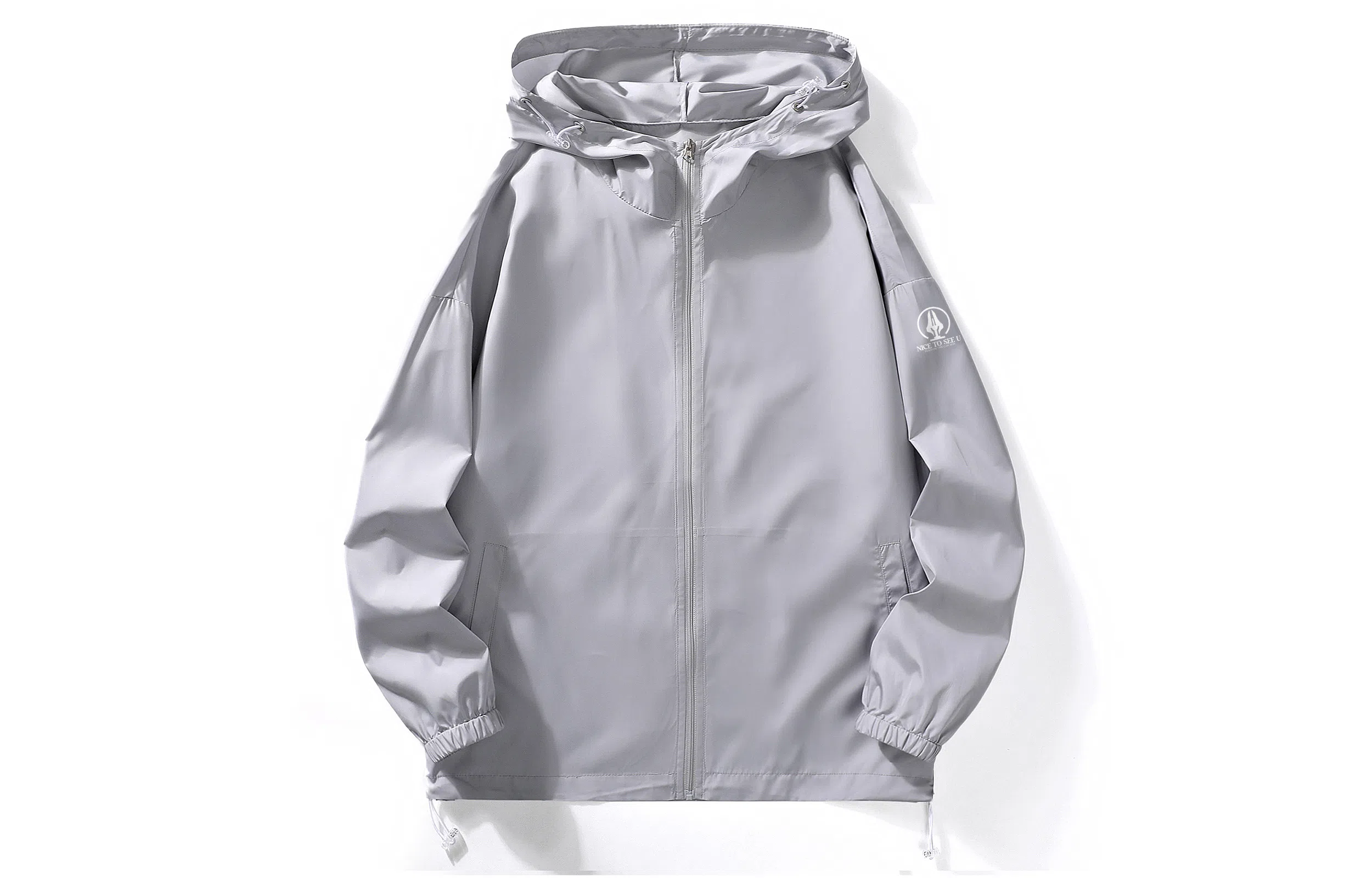 王者荣耀 纯色简约舒适速干宽松百搭通勤轻薄透气连帽长袖防晒服 男女同款