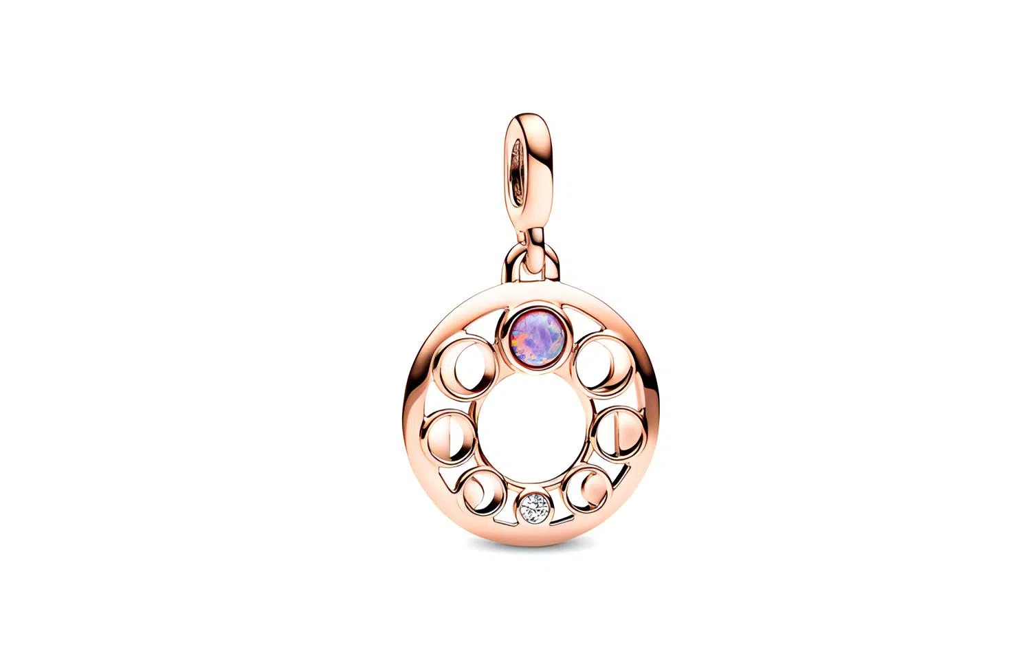 Pandora Crescent Moon Pendant Rose Gold