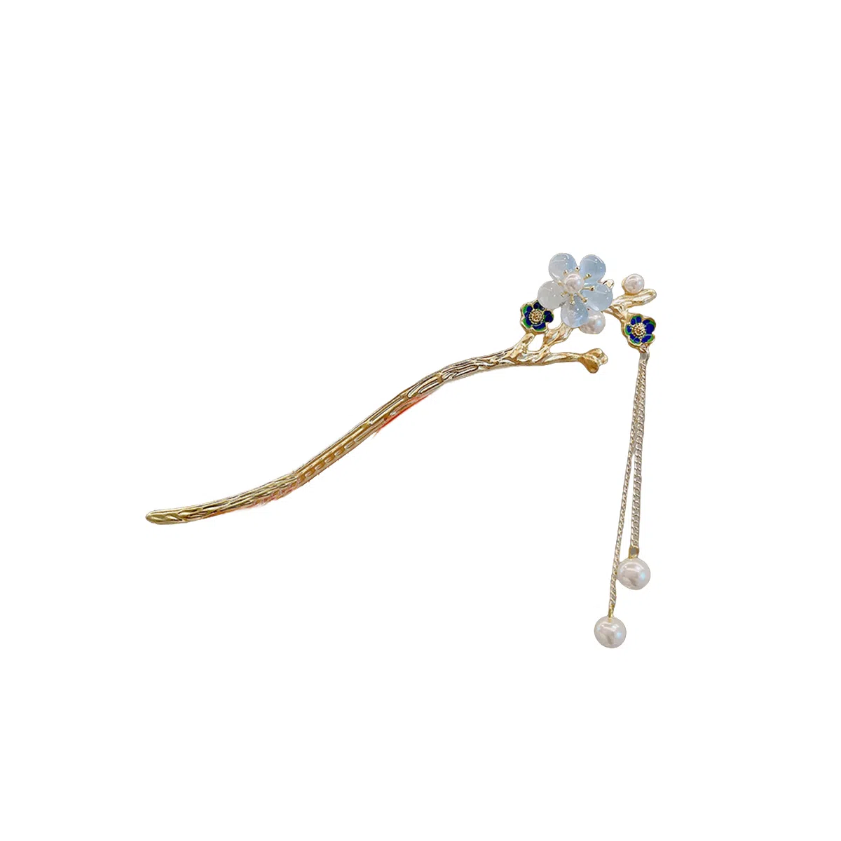 贯古今 古风花朵流苏 高级感气质百搭 旗袍汉服发饰 新中式步摇 合金 发簪 女款