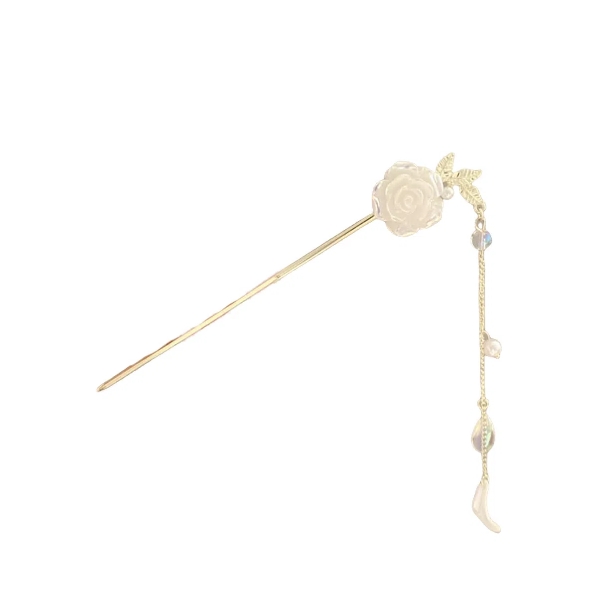 贯古今 新中式流苏步摇古风高级感优雅气质古典盘发钗子国风旗袍 合金 发簪 女款