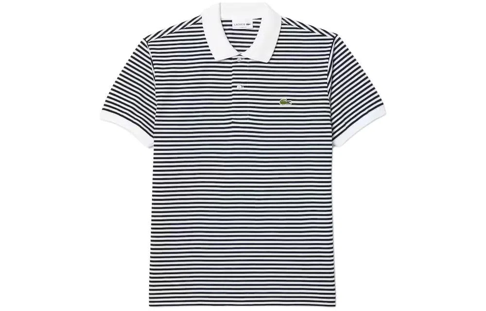 Lacoste Navy Striped Polo