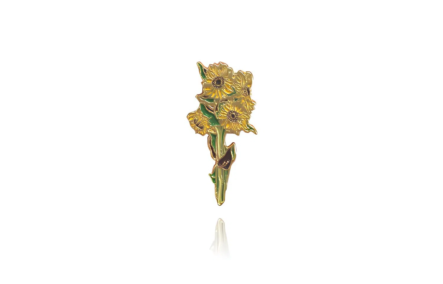 Van Gogh Sunflower Brooch