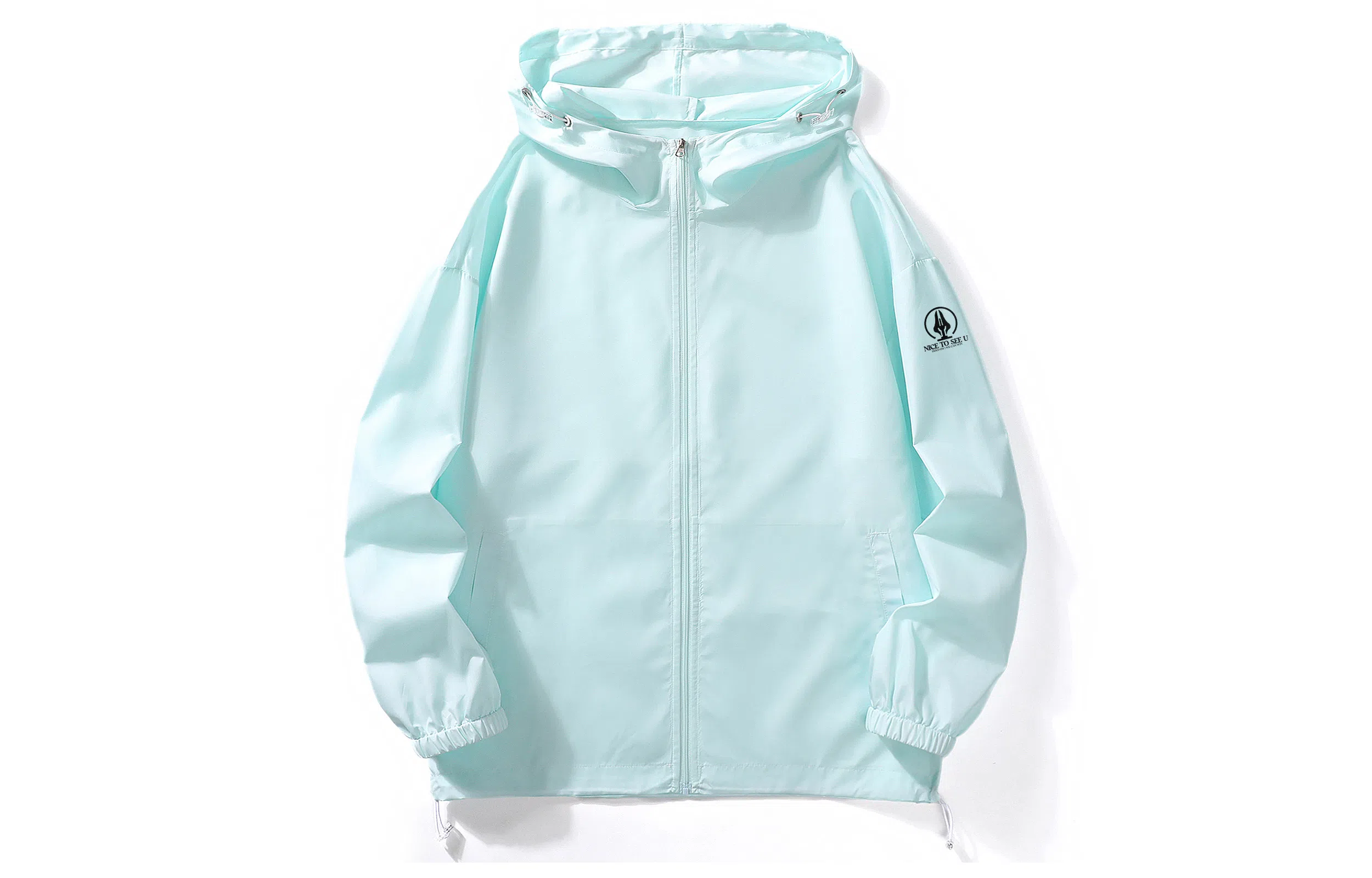 王者荣耀 纯色简约舒适速干宽松百搭通勤轻薄透气连帽长袖防晒服 男女同款