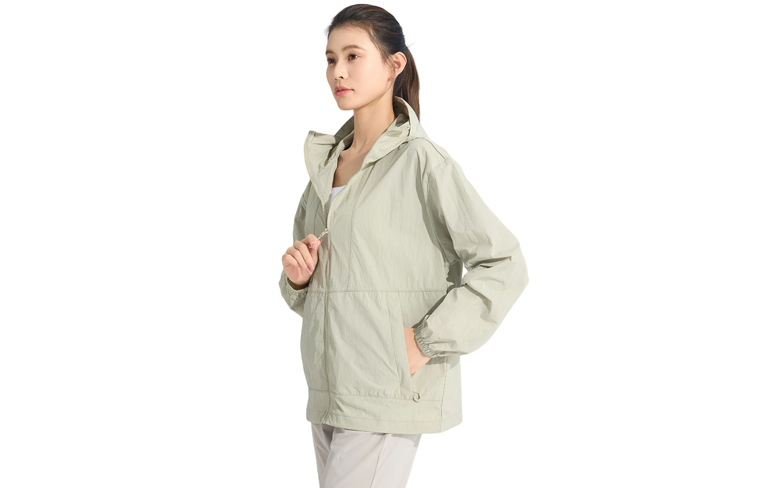 木林森 防紫外线简约透气速干凉感合身休闲连帽防晒服 男女同款