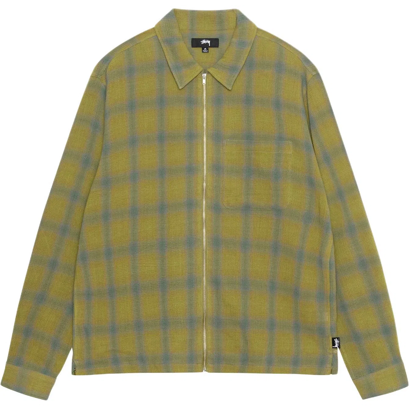 Stussy SS24 ZIP SHIRT TWISTED YARN PLAID