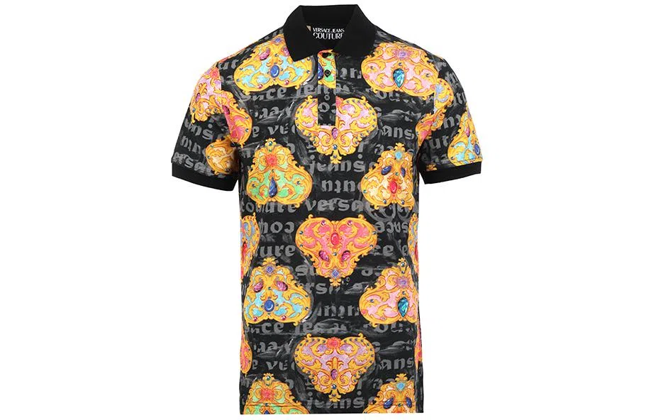 Versace Jeans Couture SS24 Black Polo