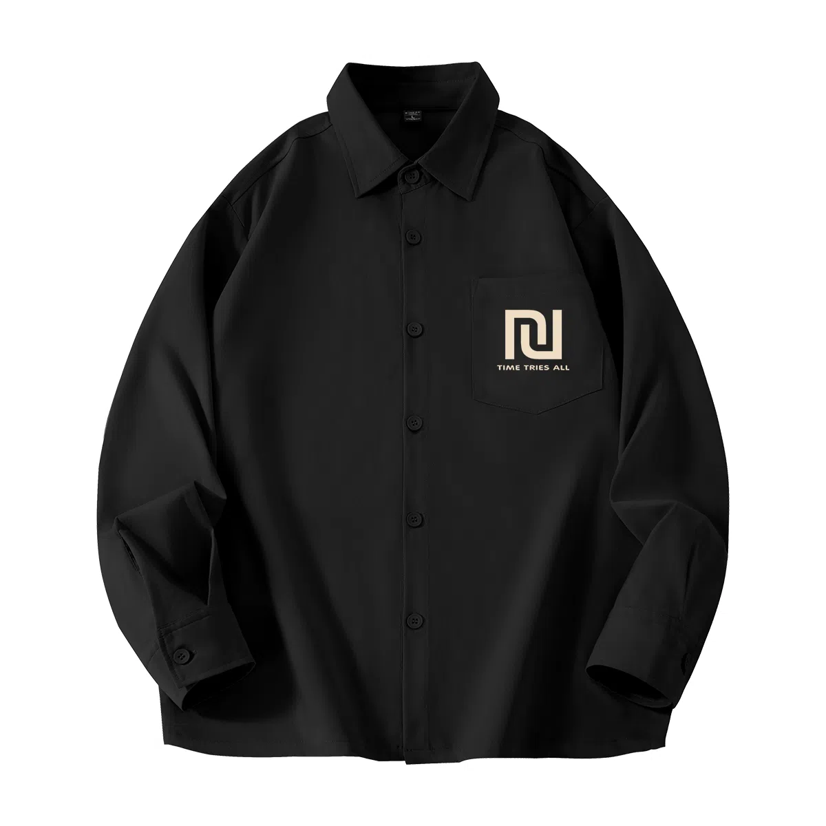 棉致 纯色简约通勤基础百搭长袖衬衫 男女同款