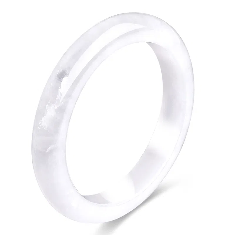 翡翠王朝 【一物一证】樱花粉冰透 逃之夭夭 轻奢设计款 少女粉佩戴款 马达加斯加高冰透亮 母亲 女神专属款  水晶 手镯 女款