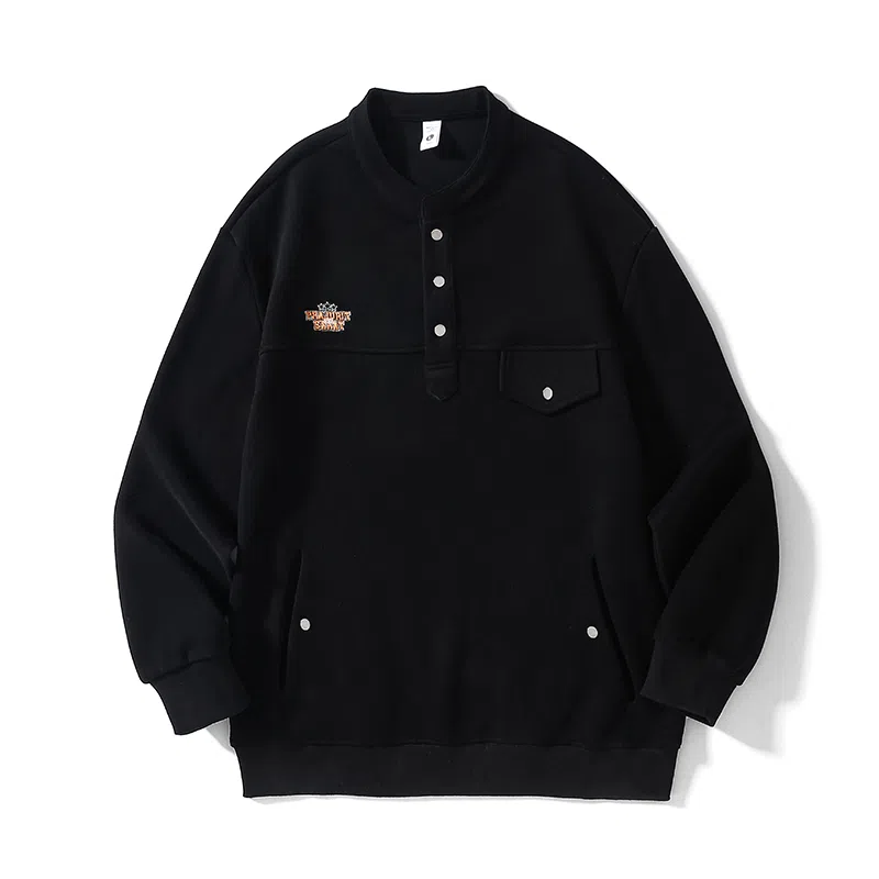 赞仕 美式时尚百搭长袖卫衣 男款