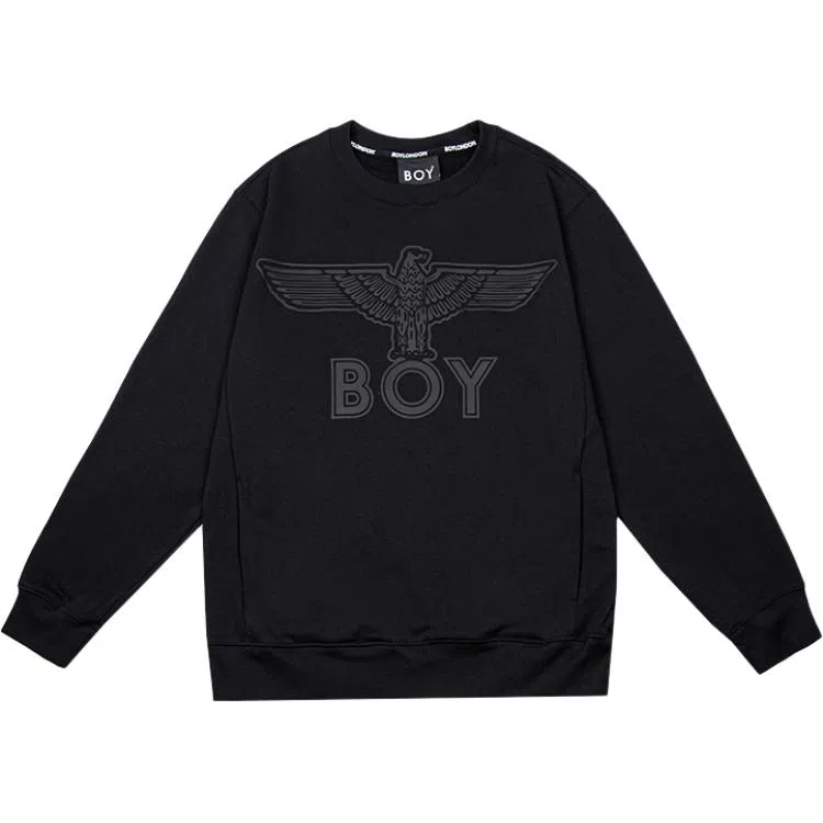 Boy London Loose Fit Logo Crewneck Sweatshirt Black