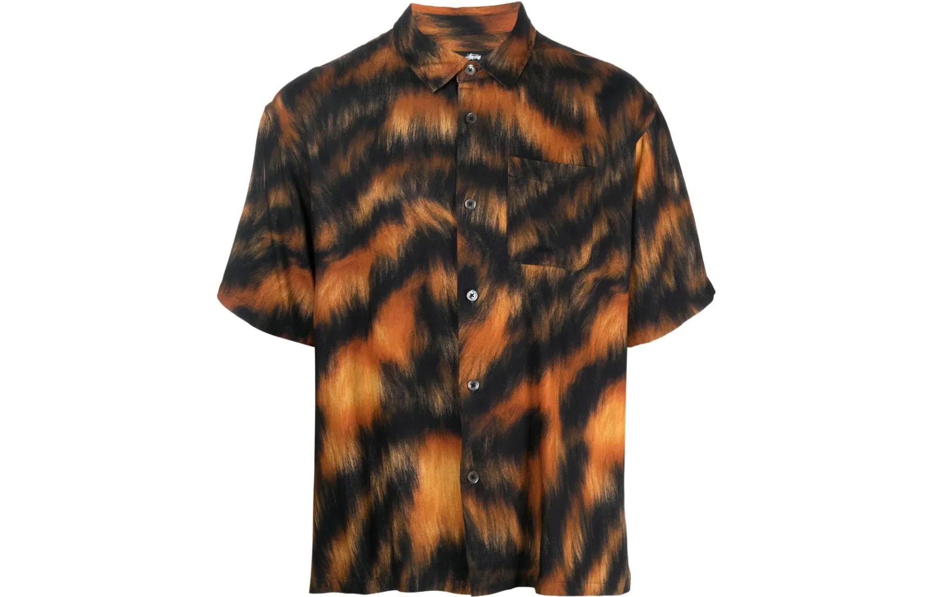 Stussy Tiger Print Short Sleeve Shirt