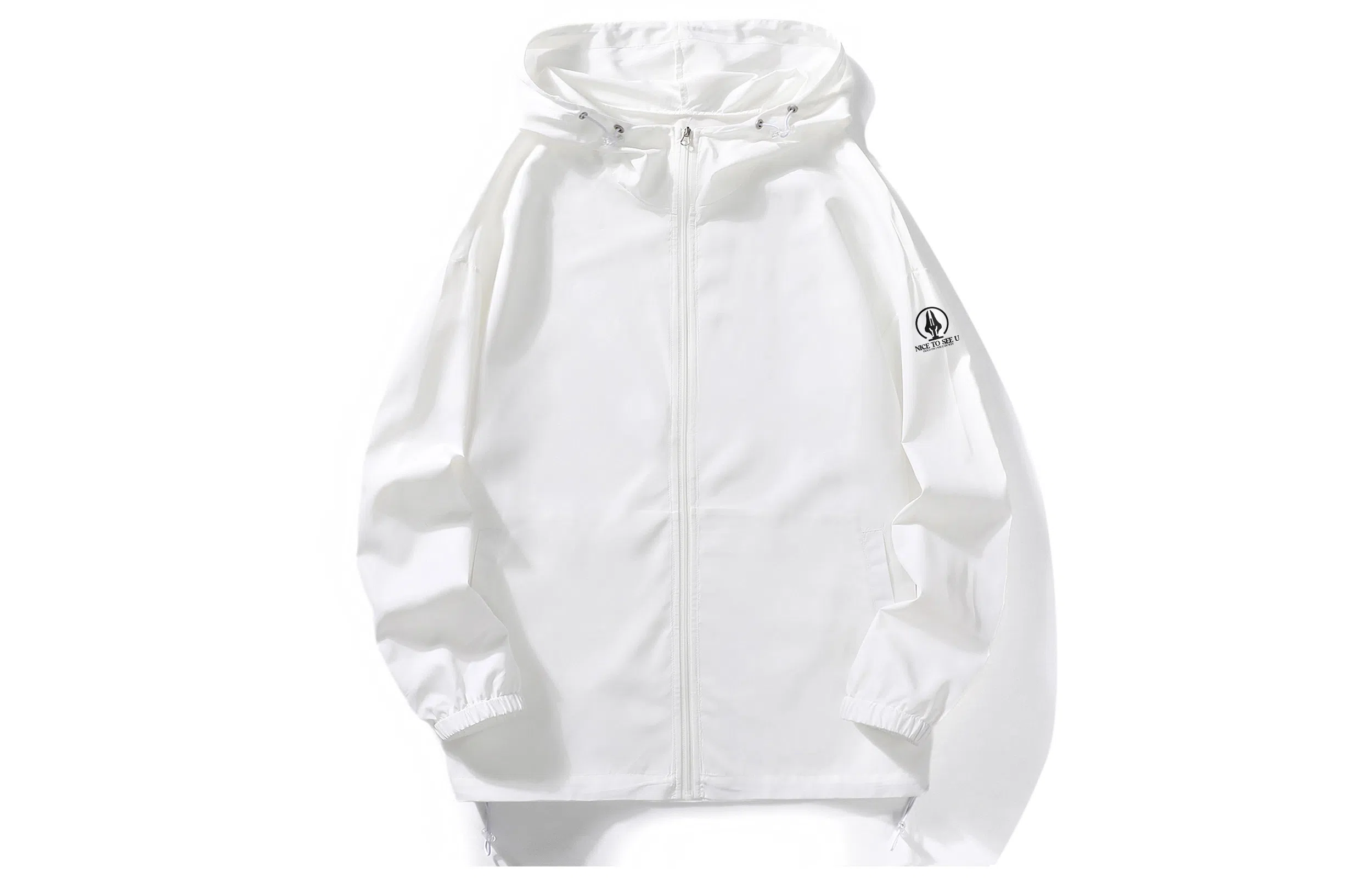 王者荣耀 纯色简约舒适速干宽松百搭通勤轻薄透气连帽长袖防晒服 男女同款