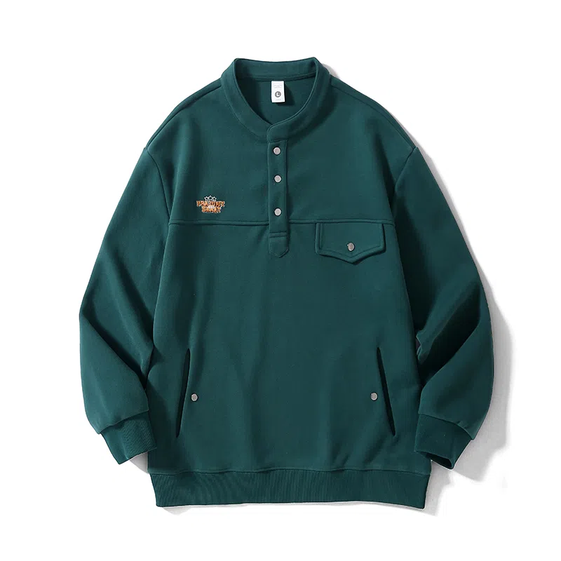 赞仕 美式时尚百搭长袖卫衣 男款