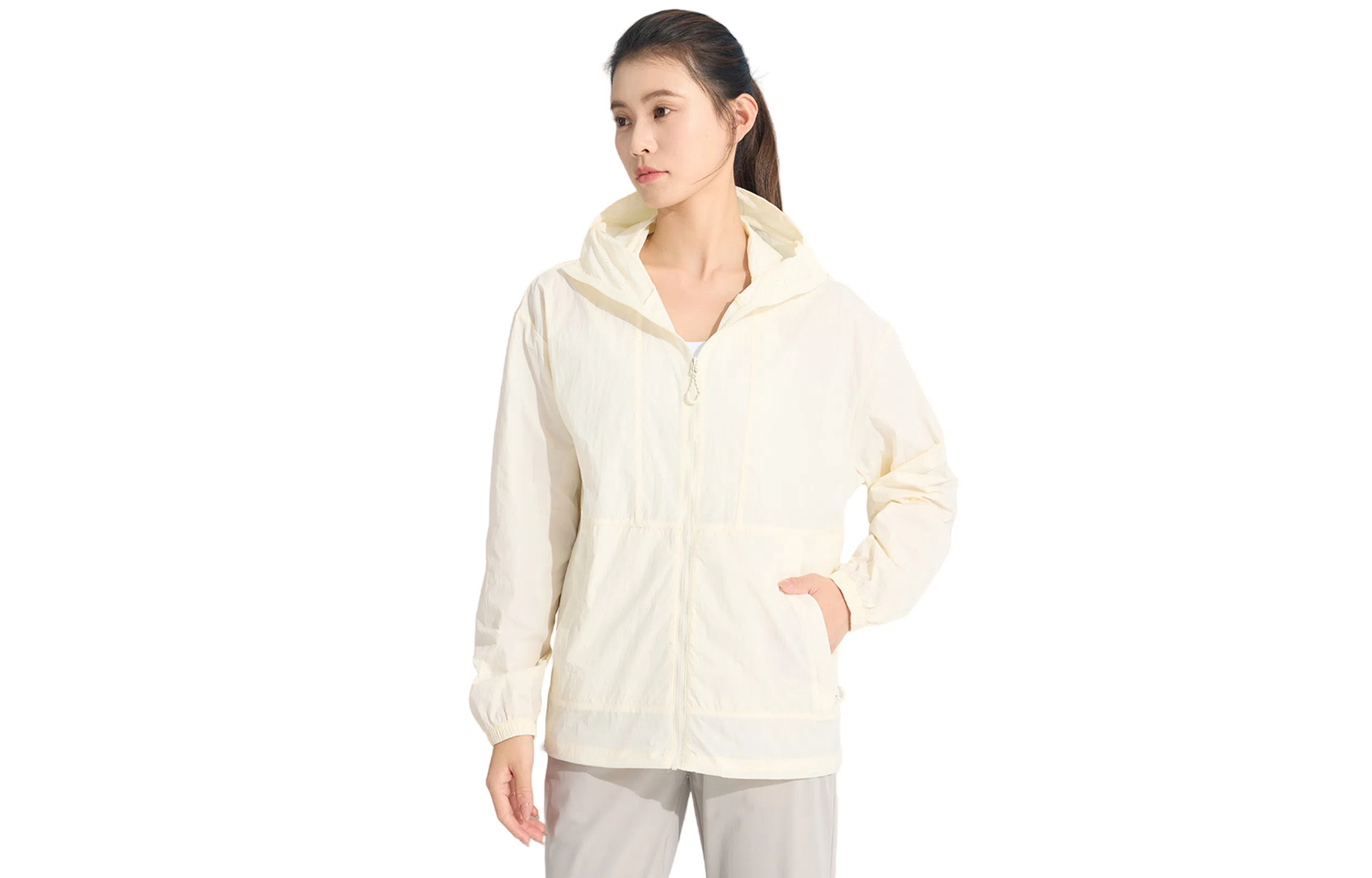 木林森 防紫外线简约透气速干凉感合身休闲连帽防晒服 男女同款