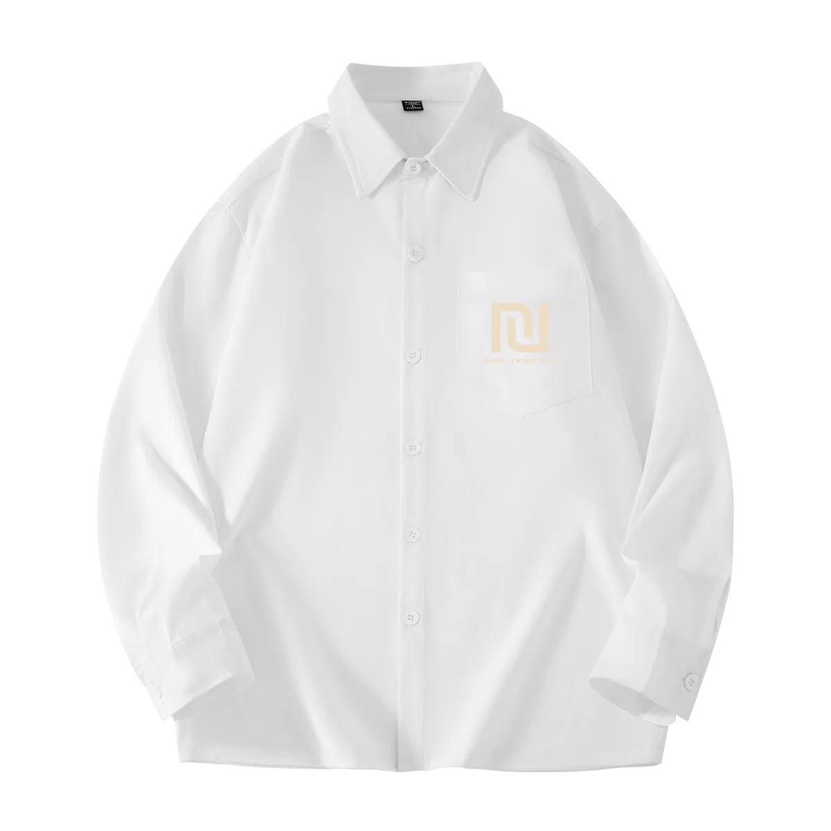 棉致 纯色简约通勤基础百搭长袖衬衫 男女同款