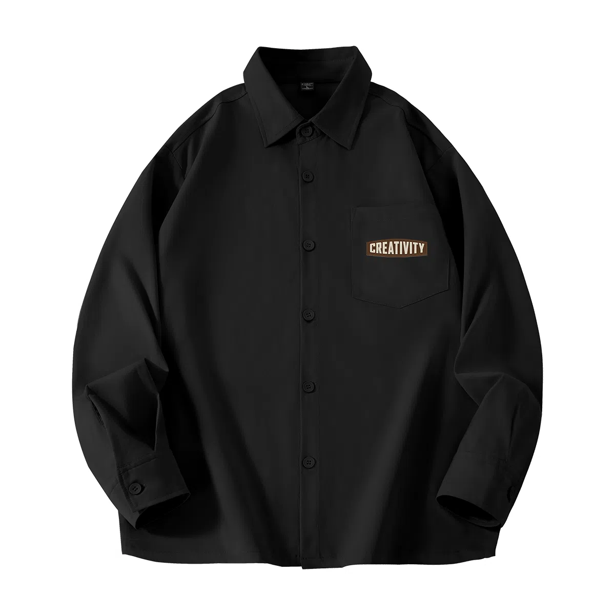 棉致 纯色简约通勤基础百搭舒适长袖衬衫 男女同款