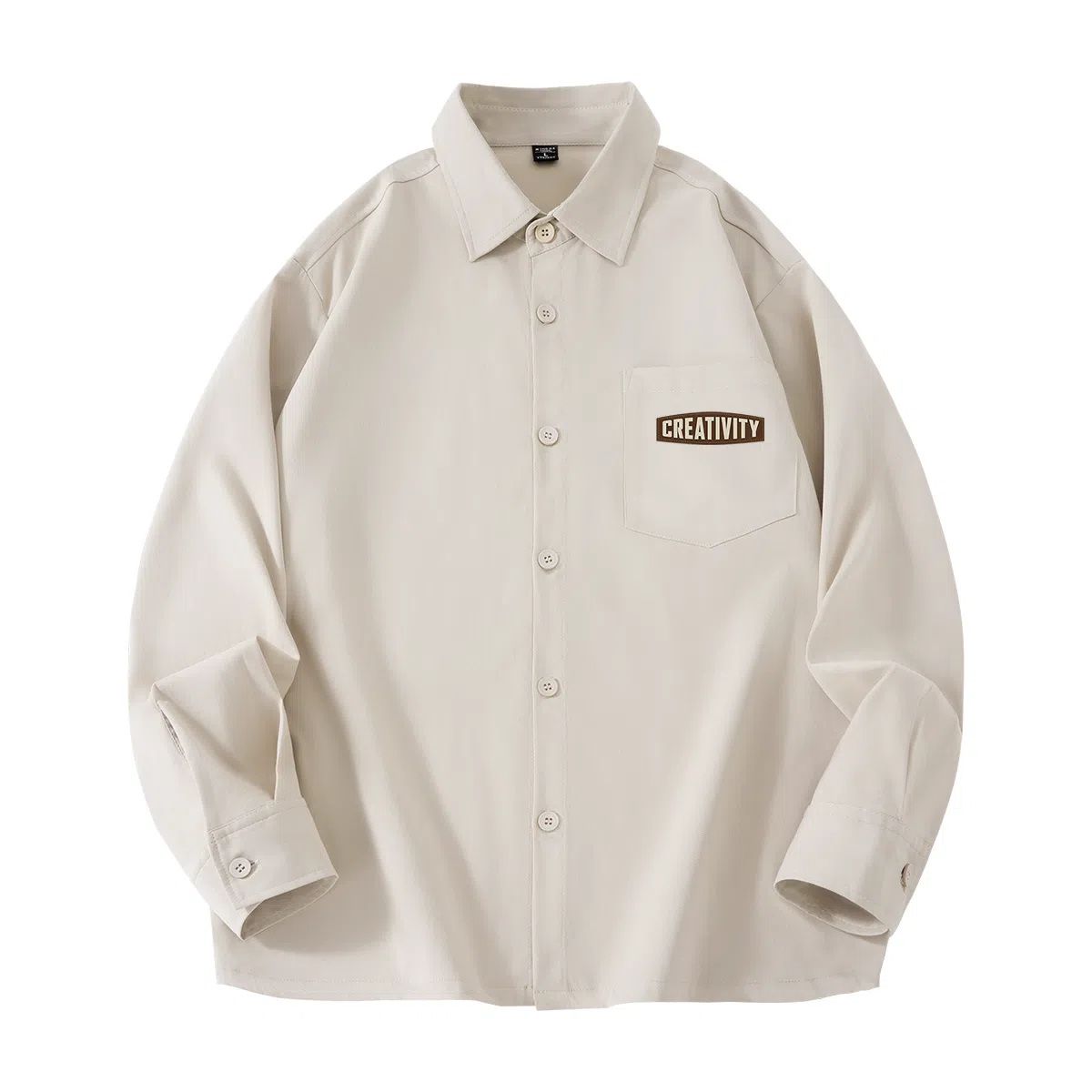 棉致 纯色简约通勤基础百搭舒适长袖衬衫 男女同款