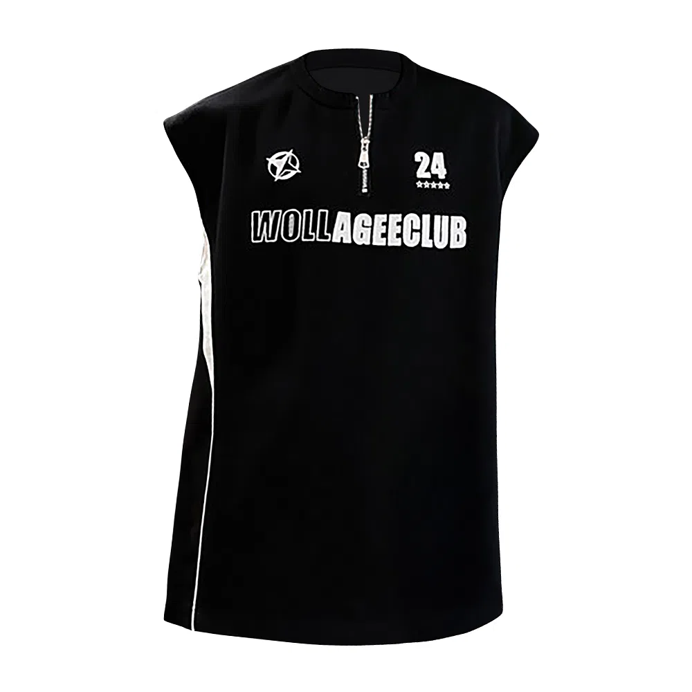 物质公式 高街美式复古宽松百搭无袖背心 男女同款