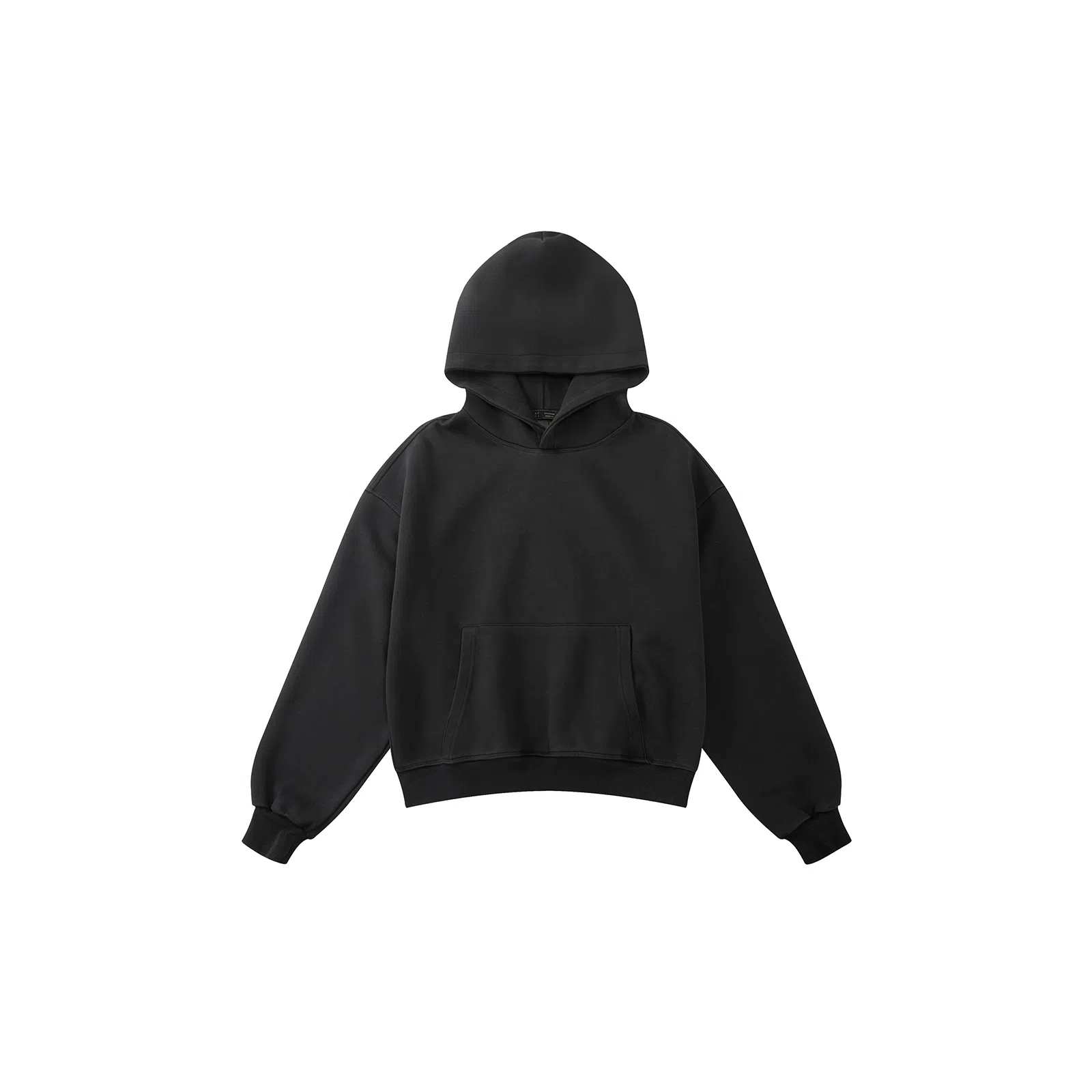 我是大卫 复古风高级感纯色连帽百搭卫衣 男女同款 碳色