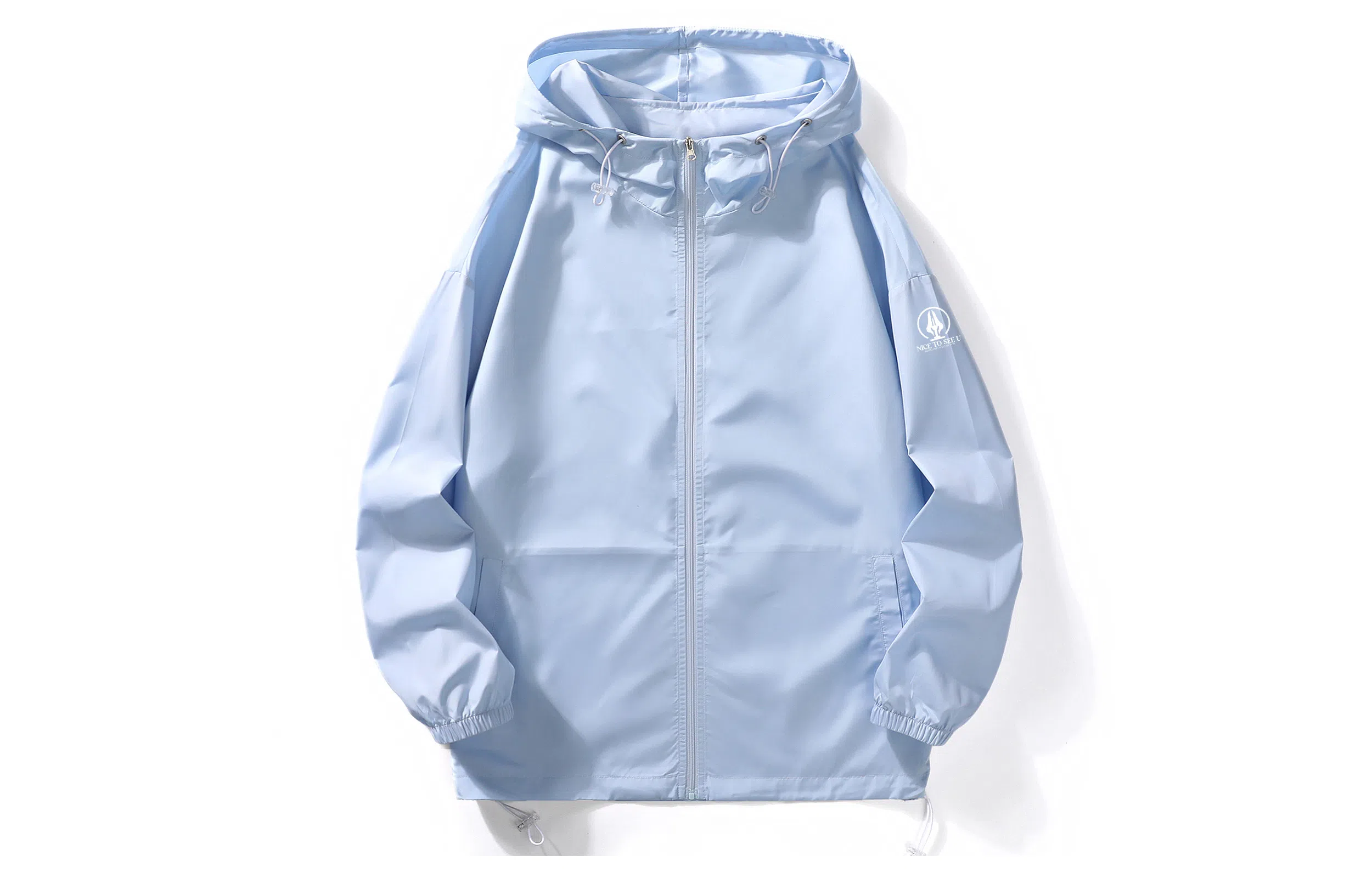 王者荣耀 纯色简约舒适速干宽松百搭通勤轻薄透气连帽长袖防晒服 男女同款